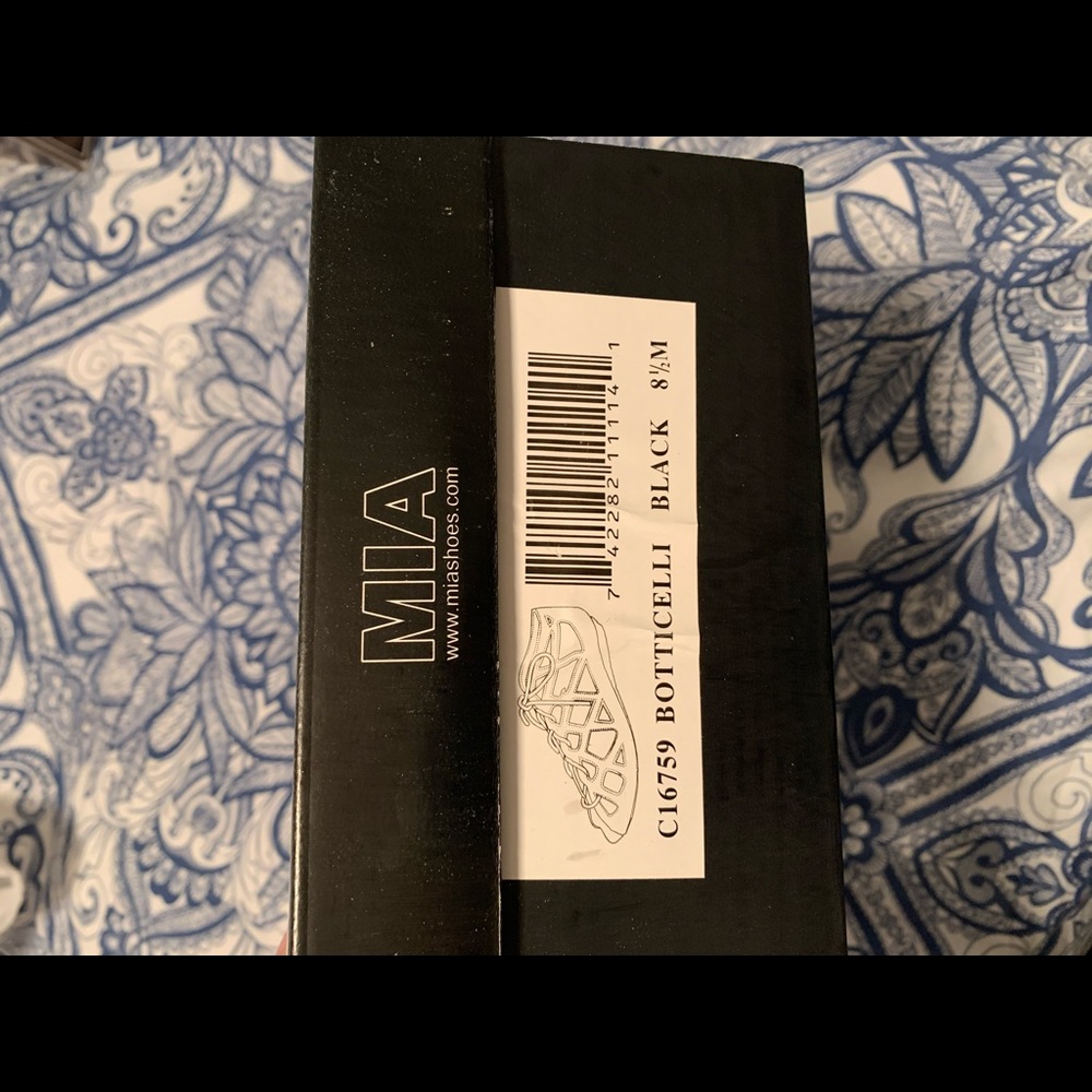 Black sandals. Brand new in a box.